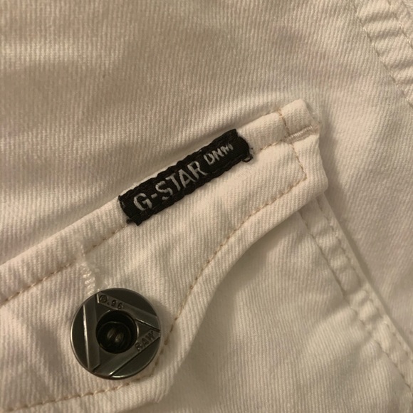 G Star White Denim Jacket - Picture 5 of 15